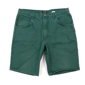 Vintage 90s Streetwear Denim Jean Shorts Green
